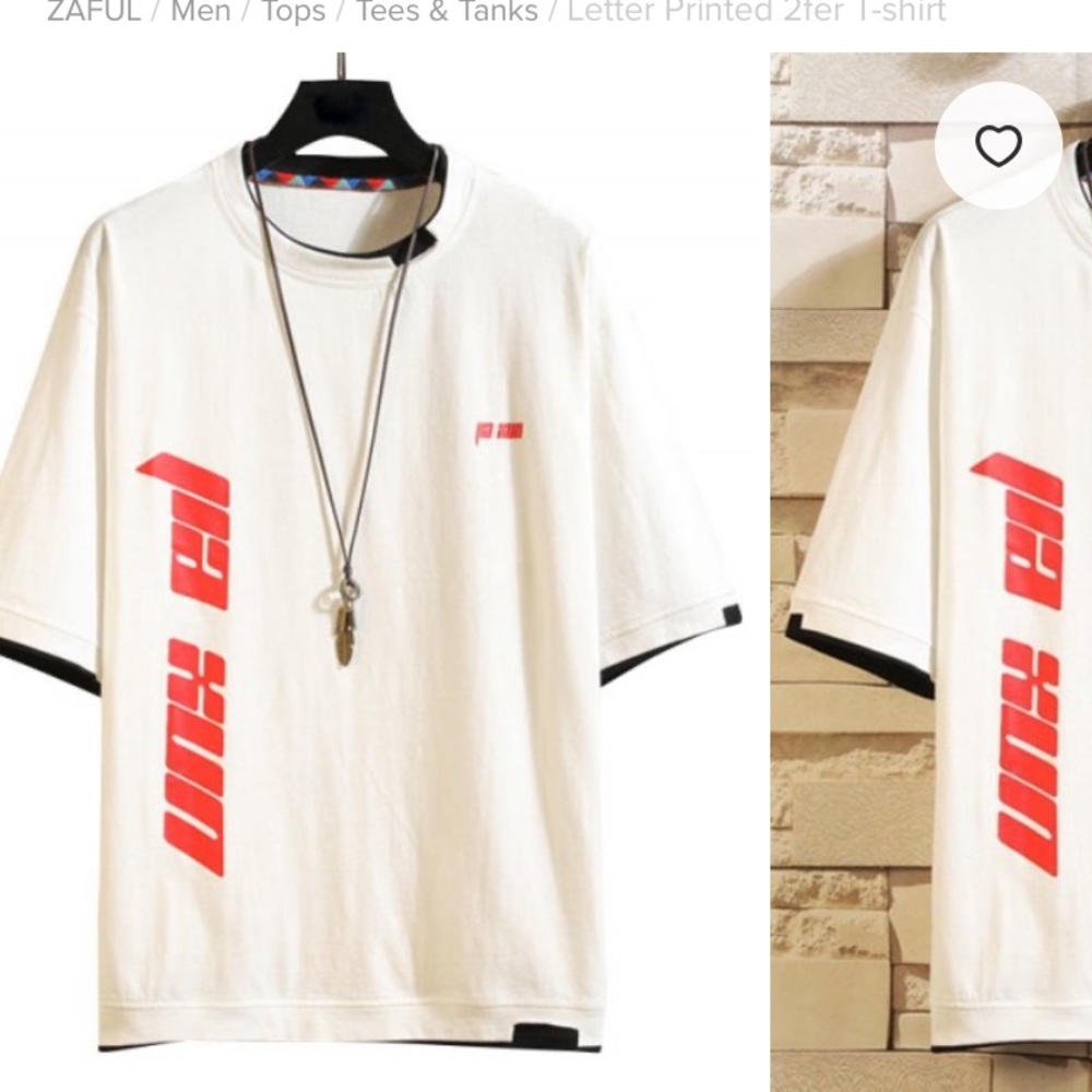 White short sleeve ZAFUL shirt